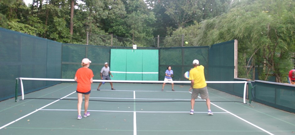 Pickleball images taken during Pickleball Clinic at Brook Highland Racquet Club in Birmingham, Alabama